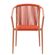 8 Cadeira Empilhavel Oliveta Rivatti 57 cm -Larg- Estrutura Aluminio Castanho Corda Nautica Terracota